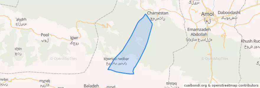 Mapa de ubicacion de لاویج.