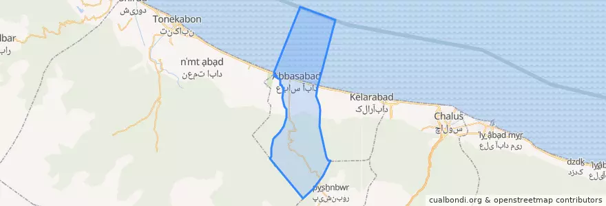 Mapa de ubicacion de لنگارودشرقی.