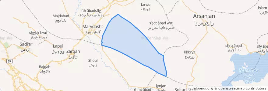 Mapa de ubicacion de دهستان محمدآباد.