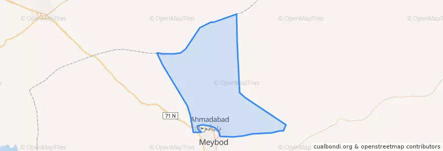 Mapa de ubicacion de محمدیه.