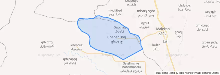 Mapa de ubicacion de مرحمت آبادشمالی.