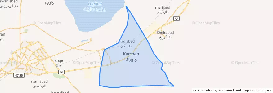 Mapa de ubicacion de معصومیه.