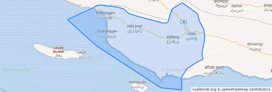 Mapa de ubicacion de مقام.