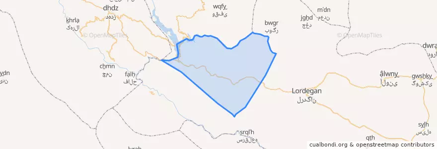 Mapa de ubicacion de منج.