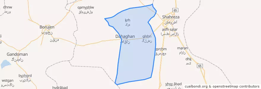 Mapa de ubicacion de موسی آباد.