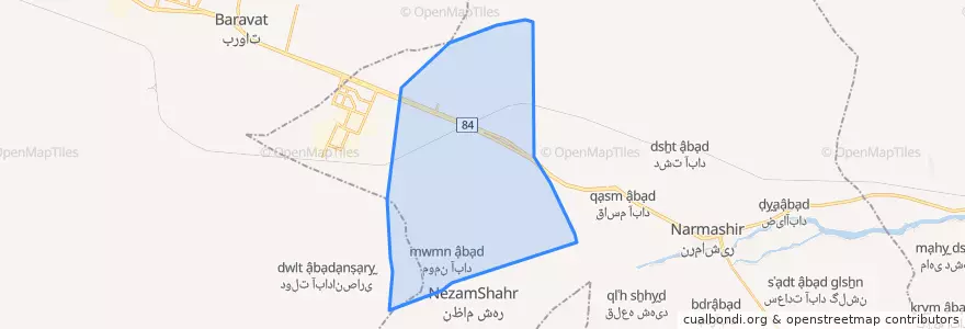 Mapa de ubicacion de دهستان مؤمن آباد.
