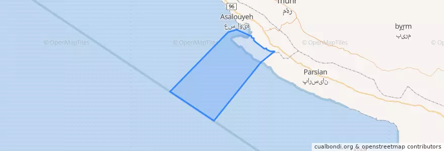 Mapa de ubicacion de نای بند.