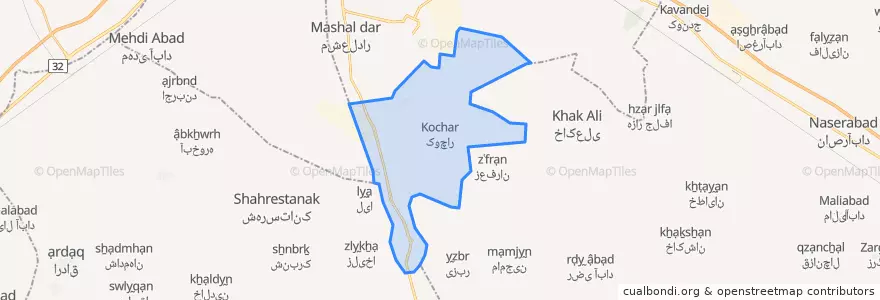 Mapa de ubicacion de نصرت آباد.