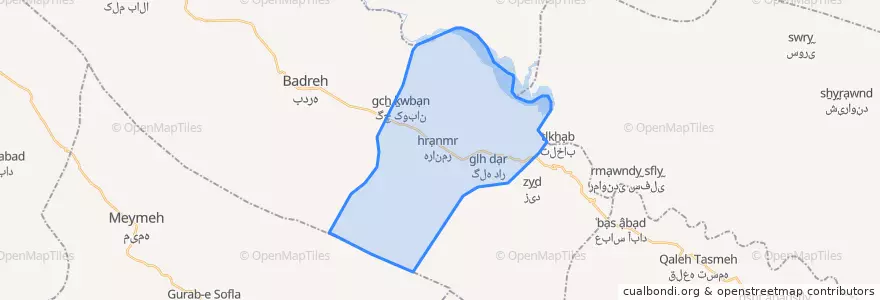 Mapa de ubicacion de هندمینی.