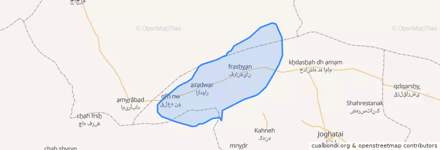 Mapa de ubicacion de پائین جوین.