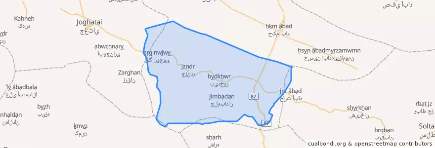 Mapa de ubicacion de پیراکوه.
