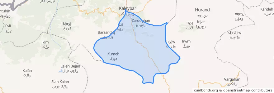 Mapa de ubicacion de پیغان چایی.