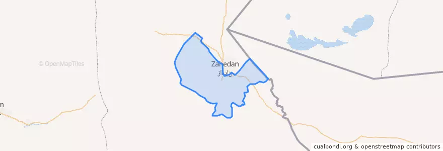 Mapa de ubicacion de چشمه زیارت.