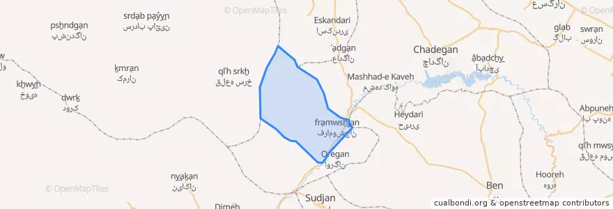 Mapa de ubicacion de چنارودشمالی.