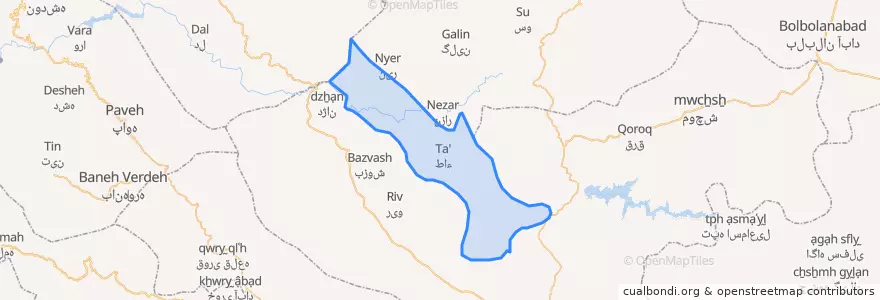 Mapa de ubicacion de گاورود.