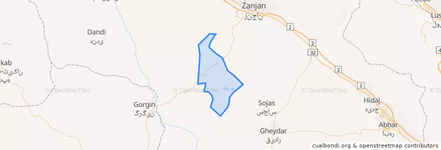 Mapa de ubicacion de گلابر.