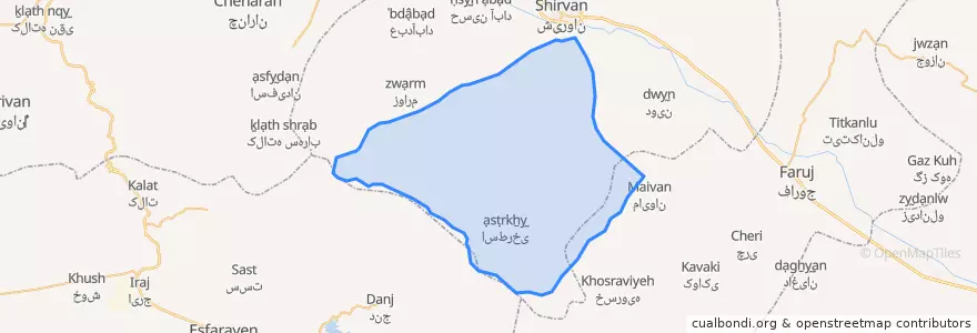 Mapa de ubicacion de Golian.