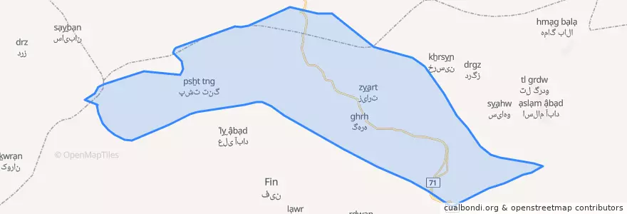 Mapa de ubicacion de گهره.