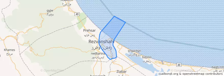Mapa de ubicacion de گیل دولاب.