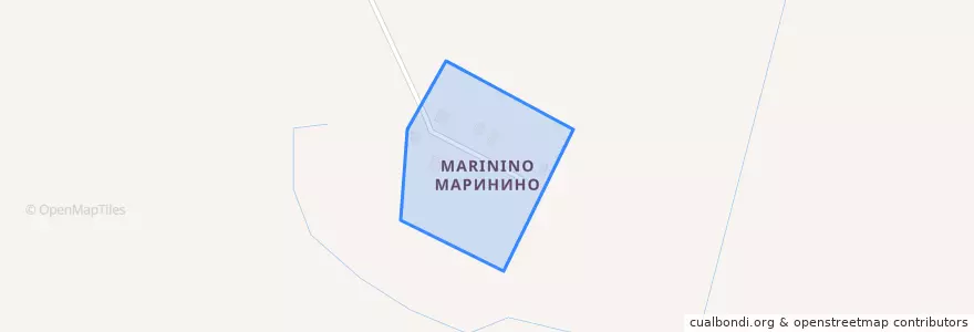 Mapa de ubicacion de Маринино.