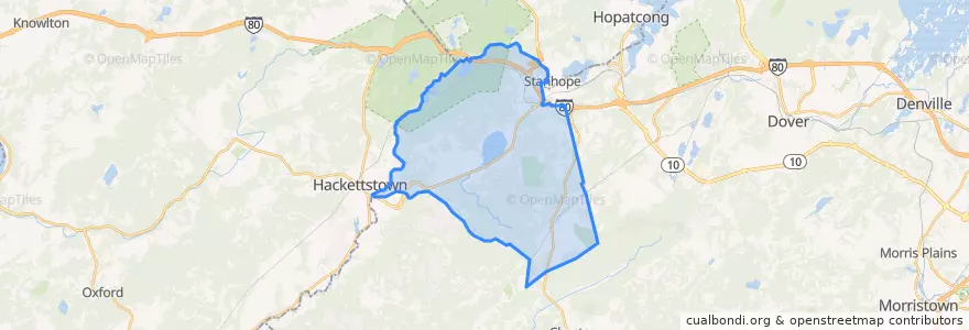 Mapa de ubicacion de Mount Olive.