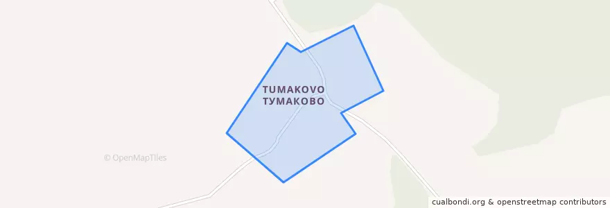 Mapa de ubicacion de Тумаково.