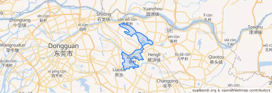 Mapa de ubicacion de 东莞生态园.