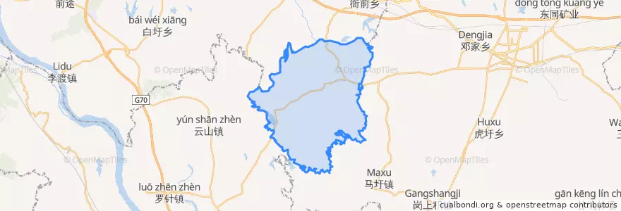 Mapa de ubicacion de 詹圩镇.