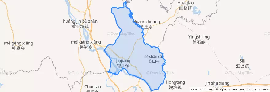 Mapa de ubicacion de 锦江镇.