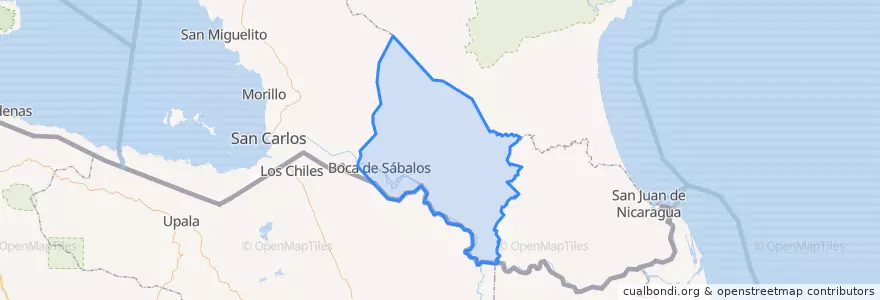 Mapa de ubicacion de El Castillo (Municipio).