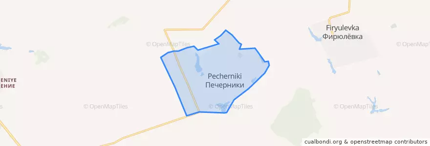 Mapa de ubicacion de Печерники.