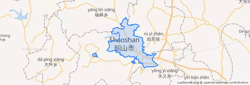 Mapa de ubicacion de 清溪镇.