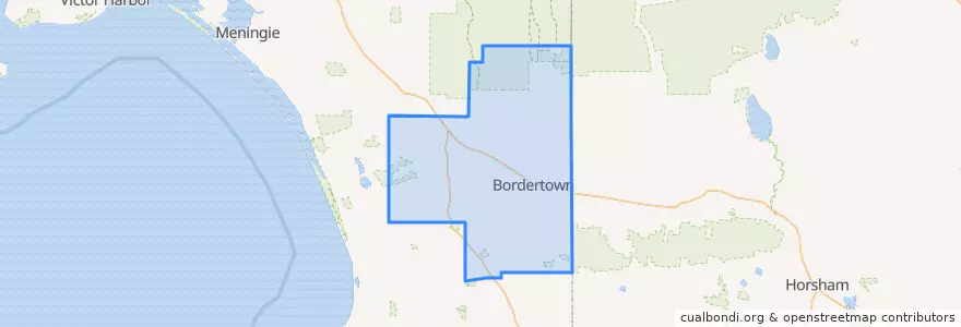 Mapa de ubicacion de Tatiara District Council.