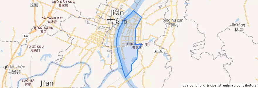 Mapa de ubicacion de 滨江街道.