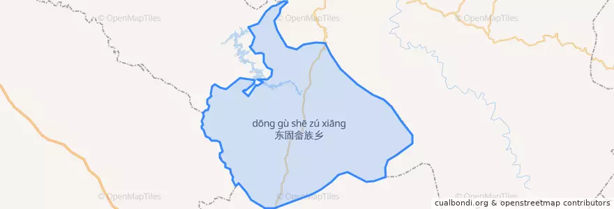 Mapa de ubicacion de 东固畲族少数民族乡.