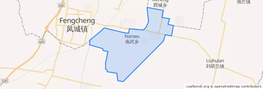 Mapa de ubicacion de Nanwu.