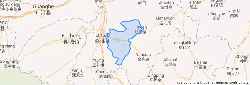 Mapa de ubicacion de 龙门镇.