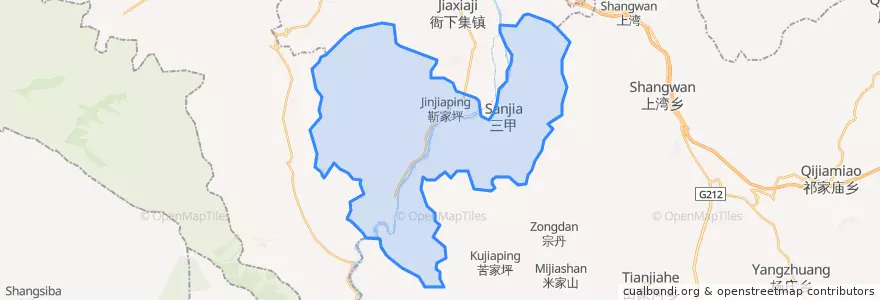 Mapa de ubicacion de 南屏镇.