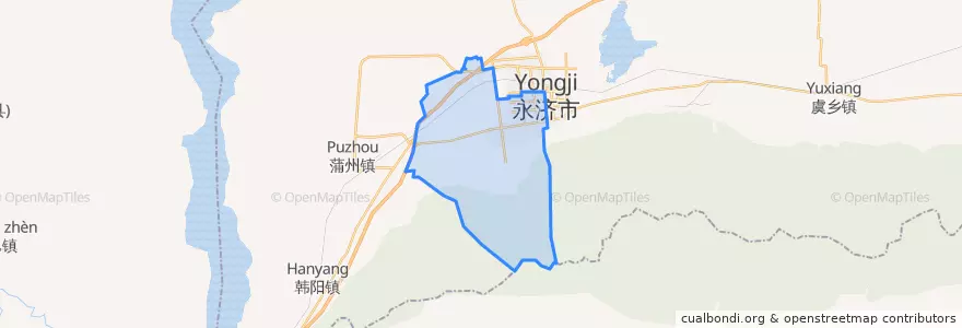Mapa de ubicacion de Chengxi Subdistrict.
