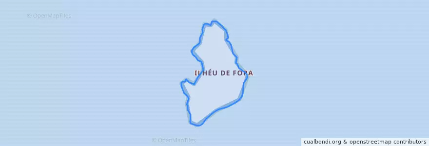 Mapa de ubicacion de Ilhéu de Fora.