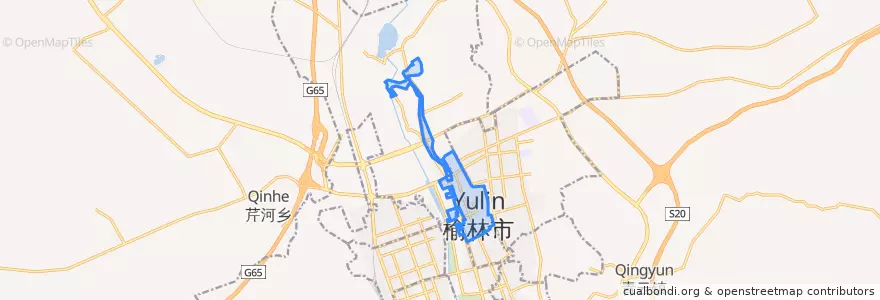 Mapa de ubicacion de Gulou.