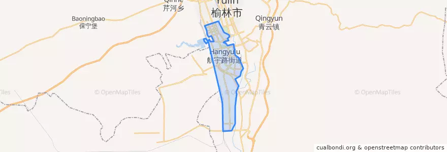 Mapa de ubicacion de 航宇路街道.