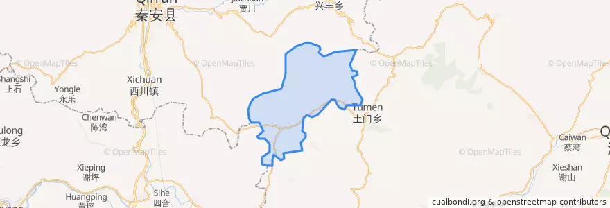 Mapa de ubicacion de 云山镇.