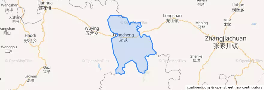 Mapa de ubicacion de 陇城镇.