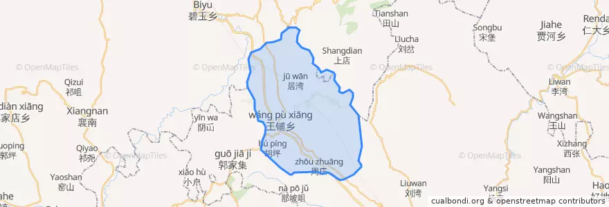 Mapa de ubicacion de 王铺镇.