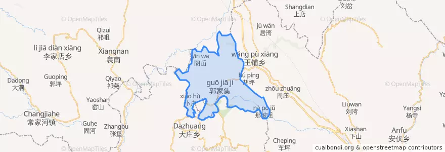 Mapa de ubicacion de 郭集乡.