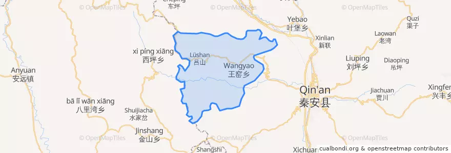 Mapa de ubicacion de 王窑镇.