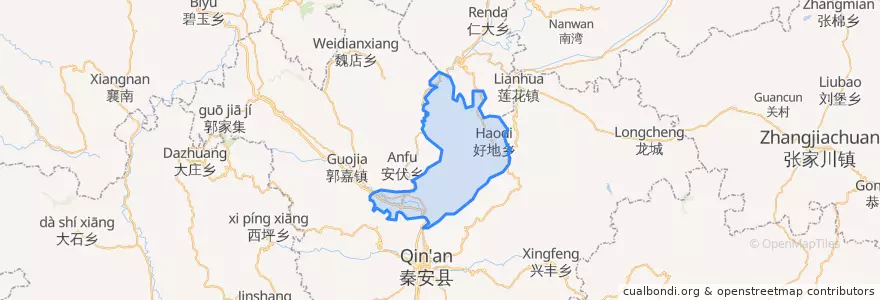 Mapa de ubicacion de 叶堡镇.