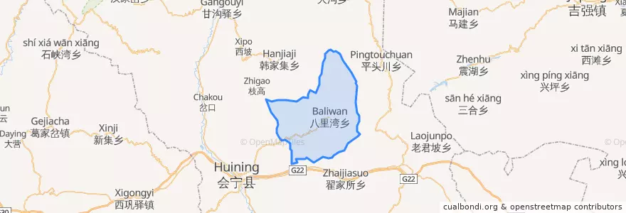 Mapa de ubicacion de 八里湾.