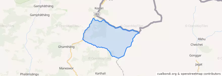 Mapa de ubicacion de Fulpingkatti.